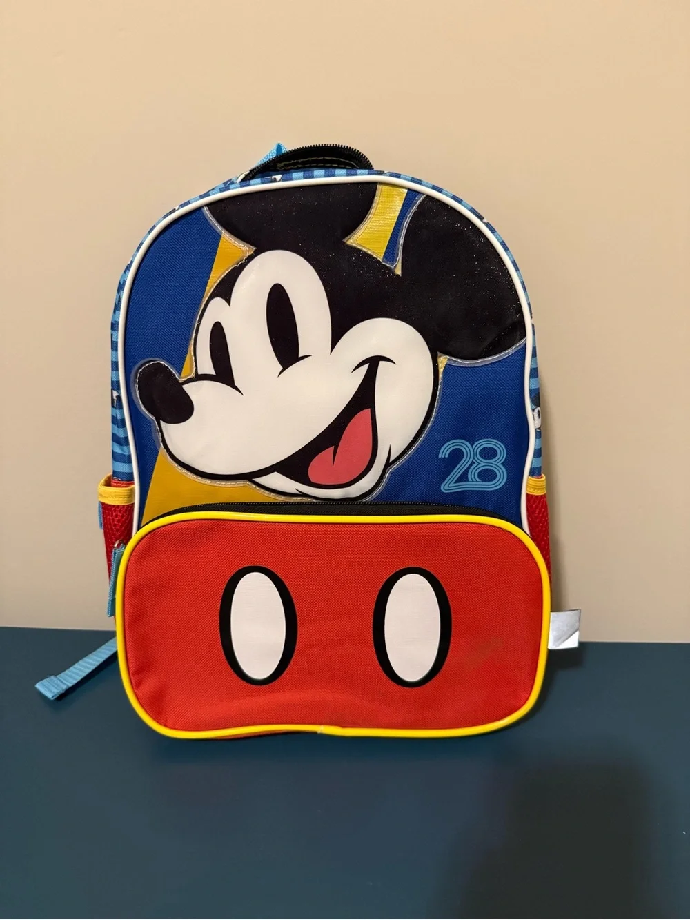 Disney Mickey Mouse Blue, Red & Yellow Kids Backpack